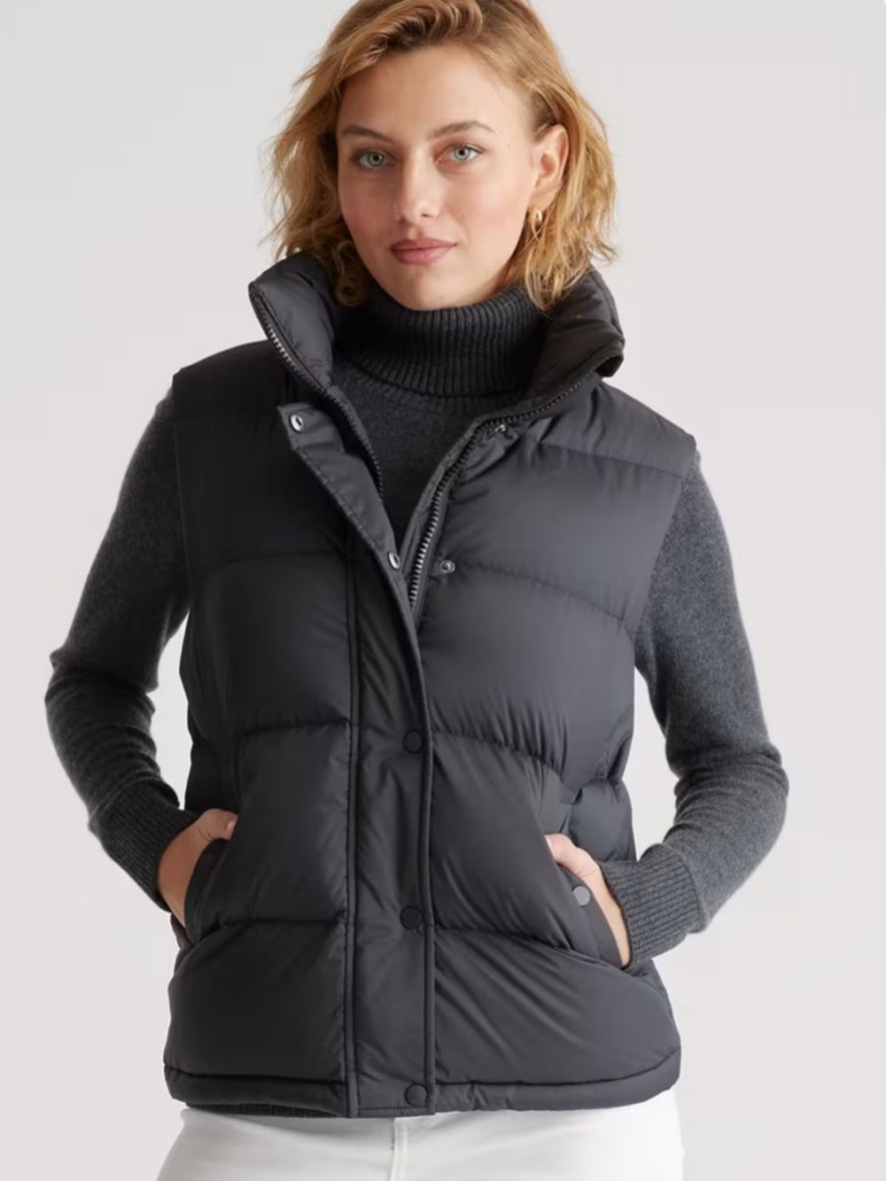 Quince Responsible Down Puffer Vest Black medium